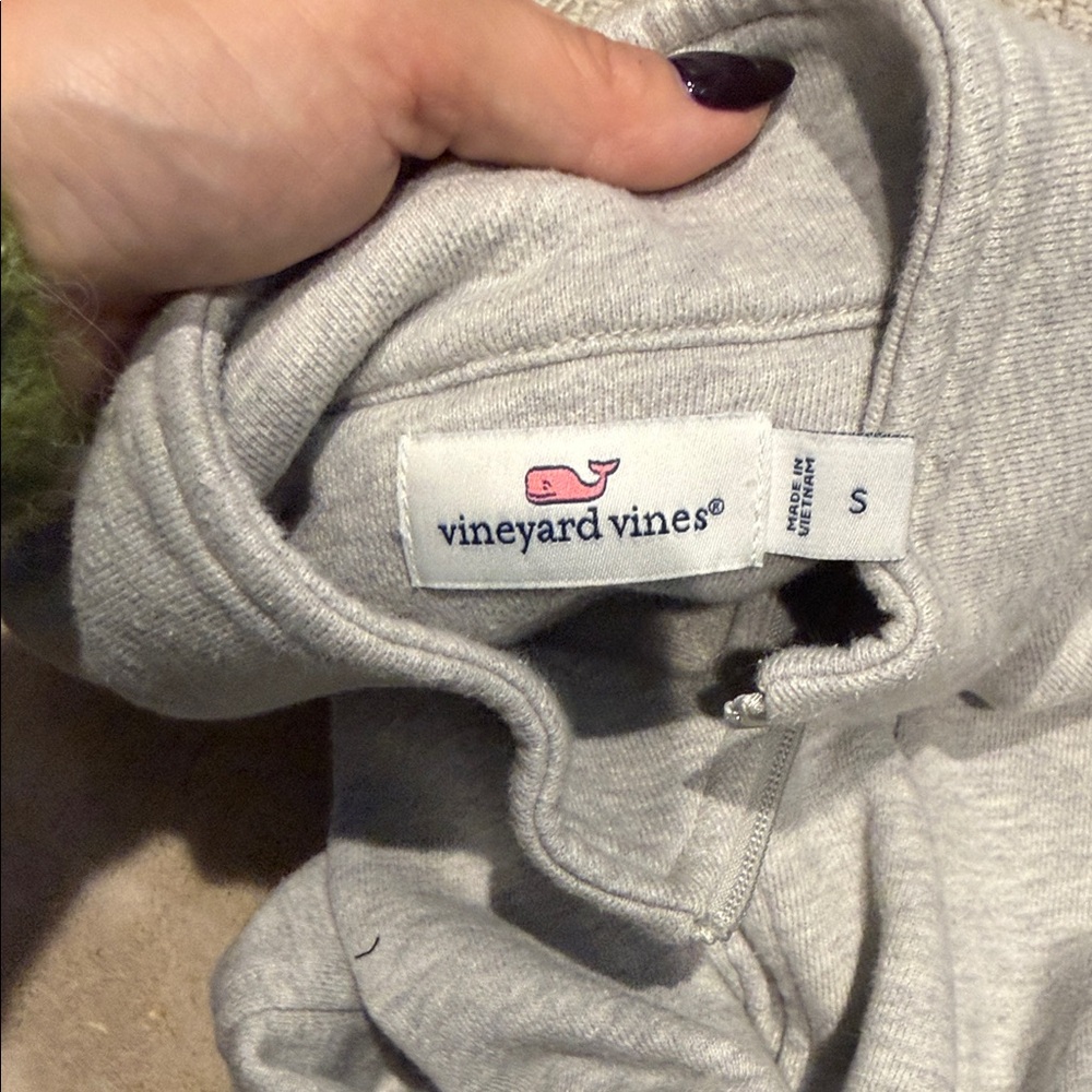Chicago Cubs Vineyard Vines Light Gray Zip-Up Sweater - Picture 2 of 4